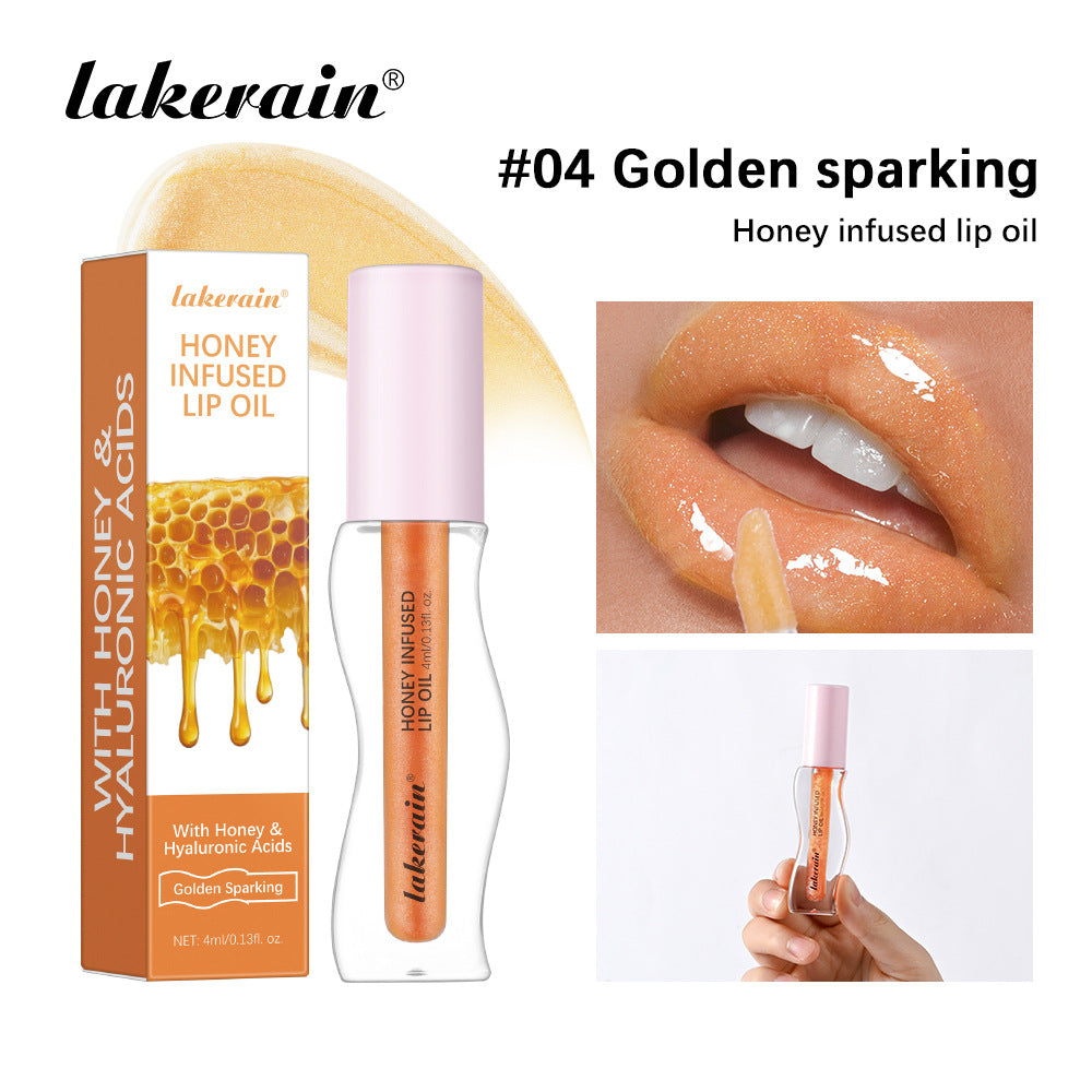 Lakerain® Huile Hydratante pour Lèvres Infusée au Miel