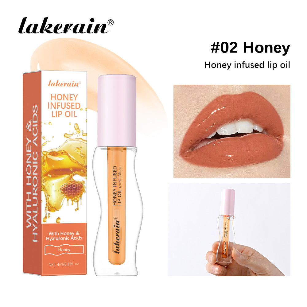 Lakerain® Huile Hydratante pour Lèvres Infusée au Miel