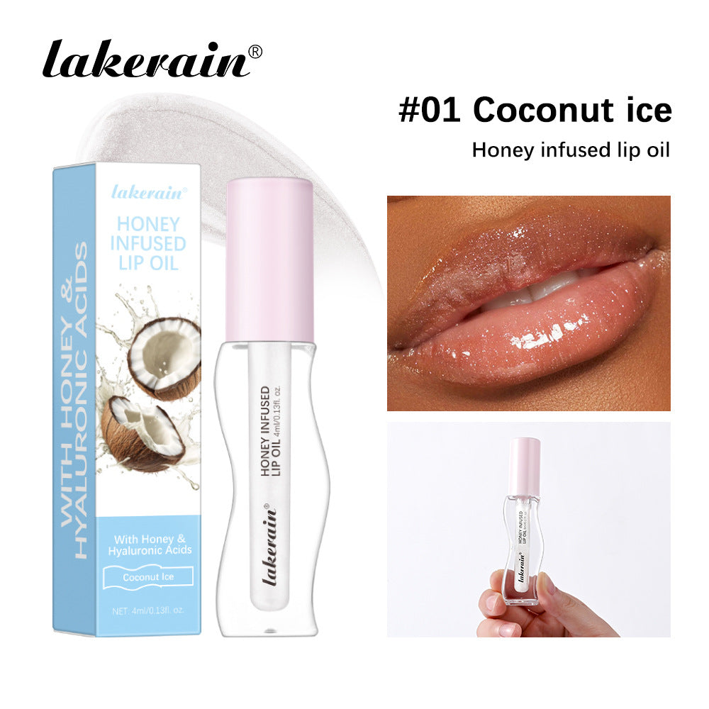 Lakerain® Huile Hydratante pour Lèvres Infusée au Miel