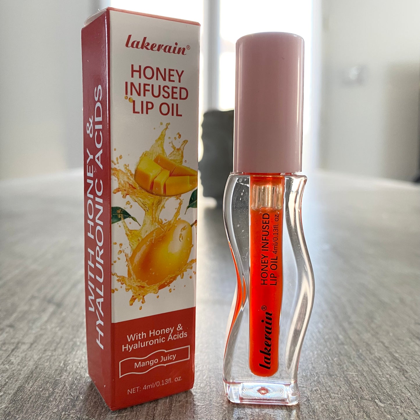 Lakerain® Huile Hydratante pour Lèvres Infusée au Miel